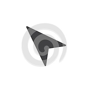 Location pointer arrow icon vector