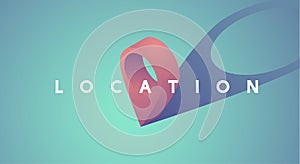 Location Pointer Icon Graphic Vector Illustration