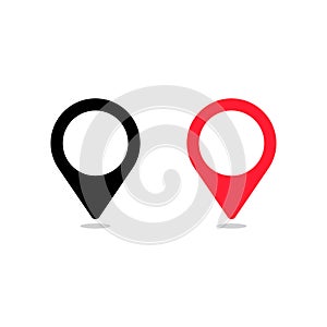 location symbol and icon. simpe flat vector illustration