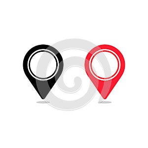 Location symbol and icon. simpe flat vector illustration