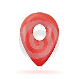 Location vector 3d icon.