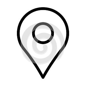 Location Vector Thick Line Icon For Personal And Commercial Use