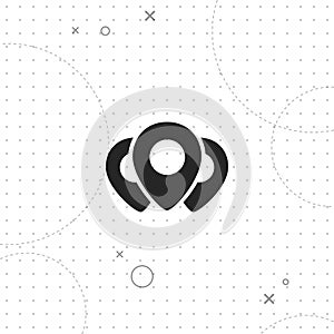 Locations, vector best flat icon