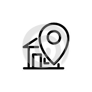 Locator icon vector symbol template
