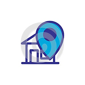 Locator icon vector symbol template