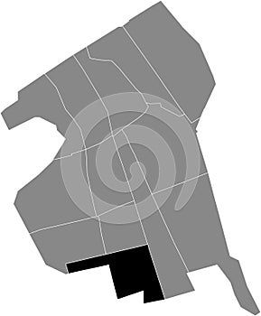 Locator map of the ABTSWOUDE DISTRICT, DELFT