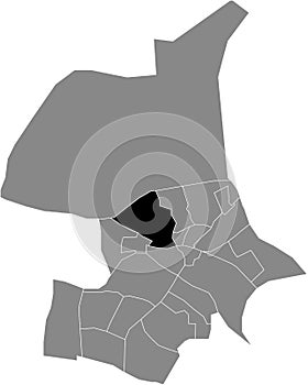 Locator map of the BURGEMEESTERSWIJK EN HOOGKAMP DISTRICT, ARNHEM