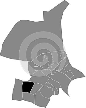 Locator map of the ELDERVELD DISTRICT, ARNHEM