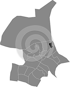 Locator map of the GEITENKAMP DISTRICT, ARNHEM