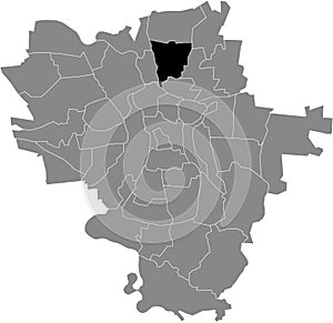 Locator map of the GOTTFRIED-KELLER-SIEDLUNG DISTRICT, HALLE SAALE