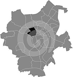 Locator map of the HOLT DISTRICT, MÃ–NCHENGLADBACH