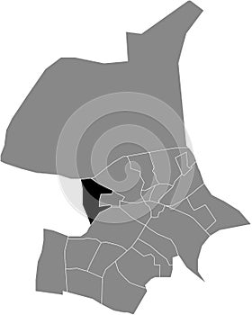 Locator map of the KLINGELBEEK DISTRICT, ARNHEM