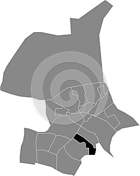 Locator map of the MALBURGEN-OOST ZUID DISTRICT, ARNHEM