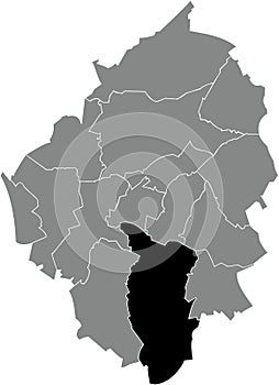 Locator map of the MARCINELLE MUNICIPALITY, CHARLEROI