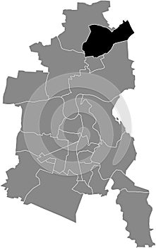 Locator map of the MÜHLSTEDT BOROUGH, DESSAU