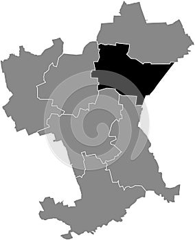 Locator map of the ORTSCHAFT OST, SALZGITTER