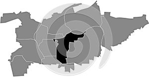 Locator map of the OST SCHLÃ–SSLESFELD MUNICIPALITY, LUDWIGSBURG