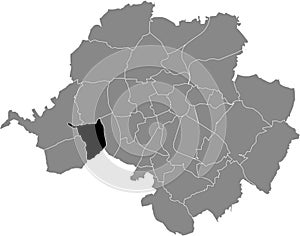 Locator map of the REICHENBRAND DISTRICT, CHEMNITZ