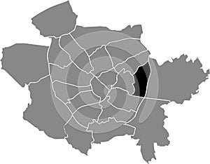 Locator map of the SCHINKEL-OST DISTRICT, OSNABRÃœCK