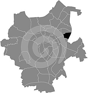 Locator map of the SCHLOSS RHEYDT DISTRICT, MÃâNCHENGLADBACH photo