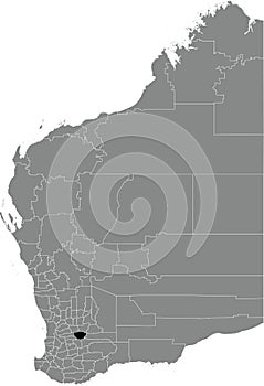 Locator map of the SHIRE OF CORRIGIN, WESTERN AUSTRALIA