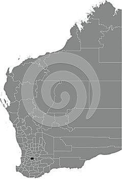 Locator map of the SHIRE OF CUBALLING, WESTERN AUSTRALIA