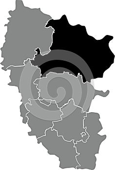 Locator map of the STAROBILSK RAION, LUHANSK OBLAST