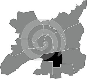 Locator map of the SUD-GARE QUARTER, RENNES