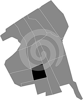 Locator map of the TANTHOF-OOST DISTRICT, DELFT