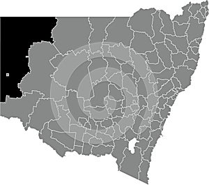 Locator map of the UNINCORPORATED FAR WEST, NEW SOUTH WALES