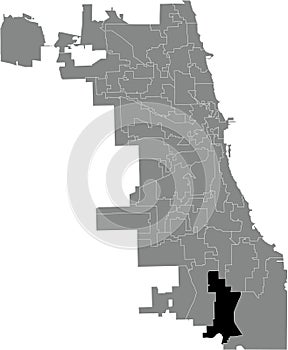 Locator map of the WARD 9, CHICAGO CITY COUNCIL