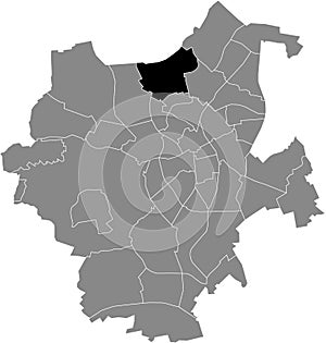 Locator map of the WINDBERG DISTRICT, MÃâNCHENGLADBACH photo