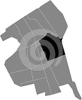 Locator map of the WIPPOLDER DISTRICT, DELFT