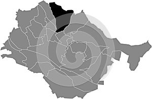 Locator map of the WÃ„LDENBRONN MUNICIPALITY, ESSLINGEN