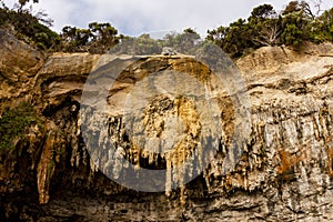 Loch Ard Gorge. Big limestone cave on Great Ocean Road. Victoria, Australia