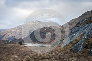 Loch Coire Shubh and the Kinloch Hourn mountains