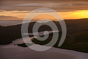 Loch Diabaigas Airde at sundown