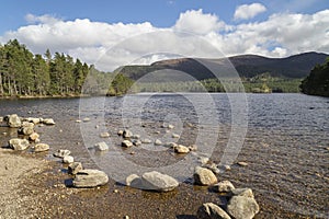 Loch an Eilein in the Cairngorms National Park of Scotland