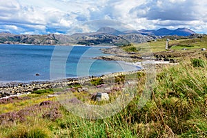 Loch Ewe and Isle of Ewe in Wester Ross, Scotland