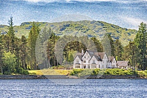 Loch Katrine Digital Painting