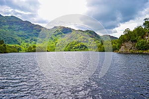 Loch Katrine Katrine Lake in Highlands, Scotland. Beautiful la