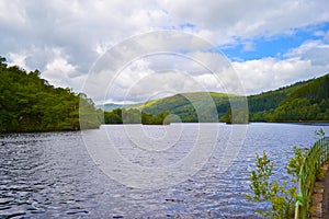 Loch Katrine Katrine Lake in Highlands, Scotland. Beautiful la