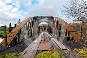 Loch Ken Railway Viaduct on the old `paddy Line`, Dumfries and Galloway, Scotland