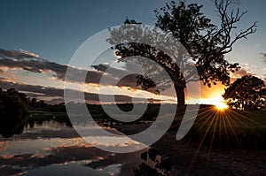 Loch ken scotland sunset