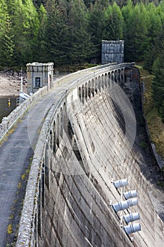 Loch Laggan dam, Highlands, Scotland photo