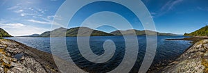 Loch linnhe in scotland, summer time and travel