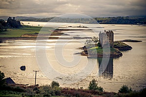 Loch Linnhe in the Scottish Highlands is host to Castle Stalker