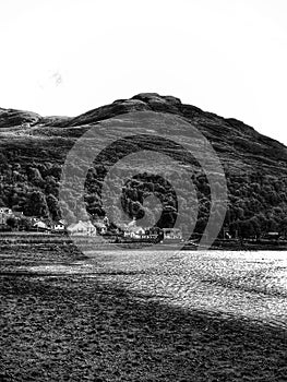 Loch Long Arrochar blackandwhite