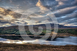 Loch Loyne in the Scottish highlands