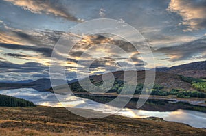 Loch Loyne in the Scottish highlands